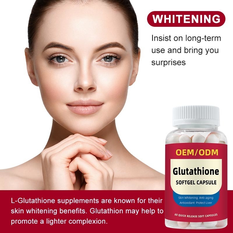 OEM Private Label Witamina C 1500mg L-glutation Tabletki Do Białenia Skóry Softgel
