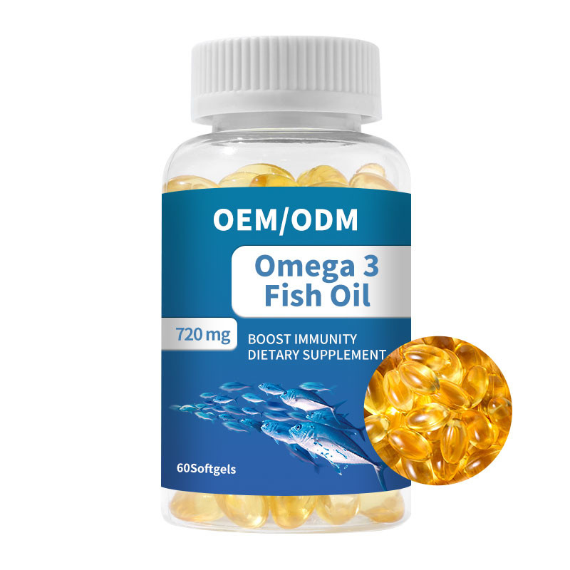 Olej z ryb Omega 3 Kapsułki w kapsułkach Witamina E DHA EPA dla zdrowia stawów serca i mózgu