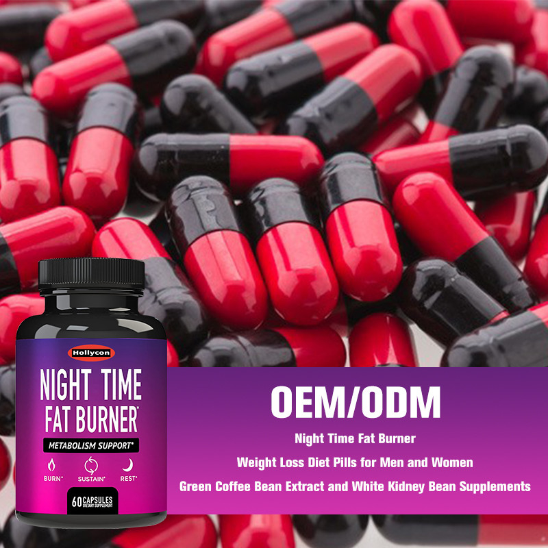 Night Time Fat Burner Dietetyczne pigułki odchudzające Wyciąg z zielonej kawy i biały dodatek do fasoli