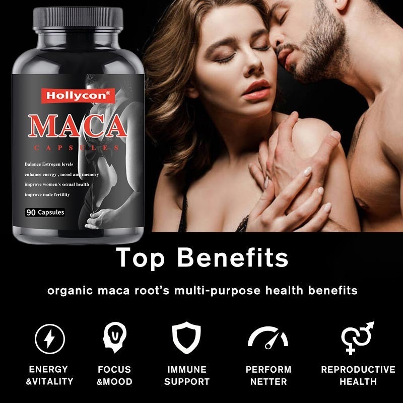 NOW suplementy Maca 500 mg dla zdrowia reprodukcyjnego mężczyzn i kobiet 90 kapsułek