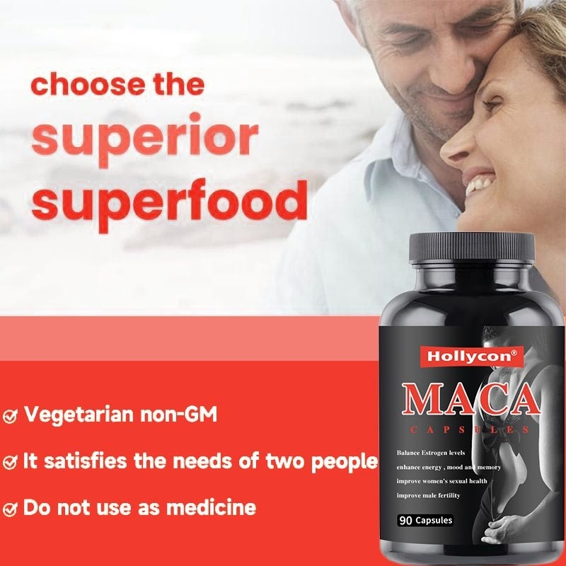 NOW suplementy Maca 500 mg dla zdrowia reprodukcyjnego mężczyzn i kobiet 90 kapsułek