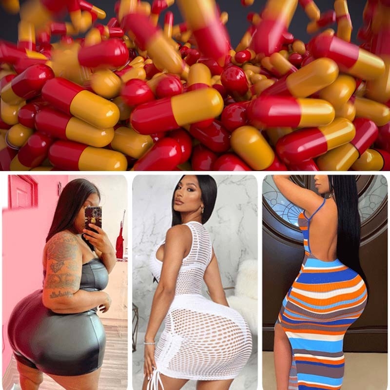 Kapsułki powiększające pośladki ze składnikami ziołowymi Hip Bigger Fast Curved Bigger Glutes Butt Booster dla kobiet