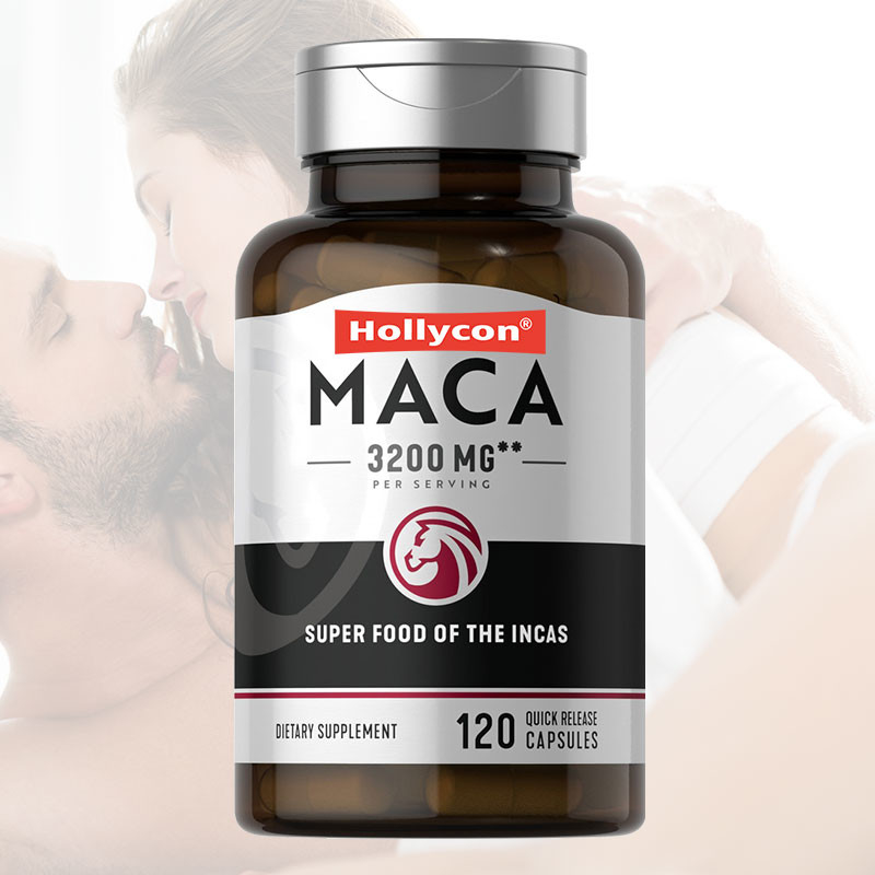 3200mg Suplement z korzenia Maca Czarny Czerwony Żółty Równowaga hormonalna Poprawia nastrój Skupienie Kapsułki z korzeniem Maca