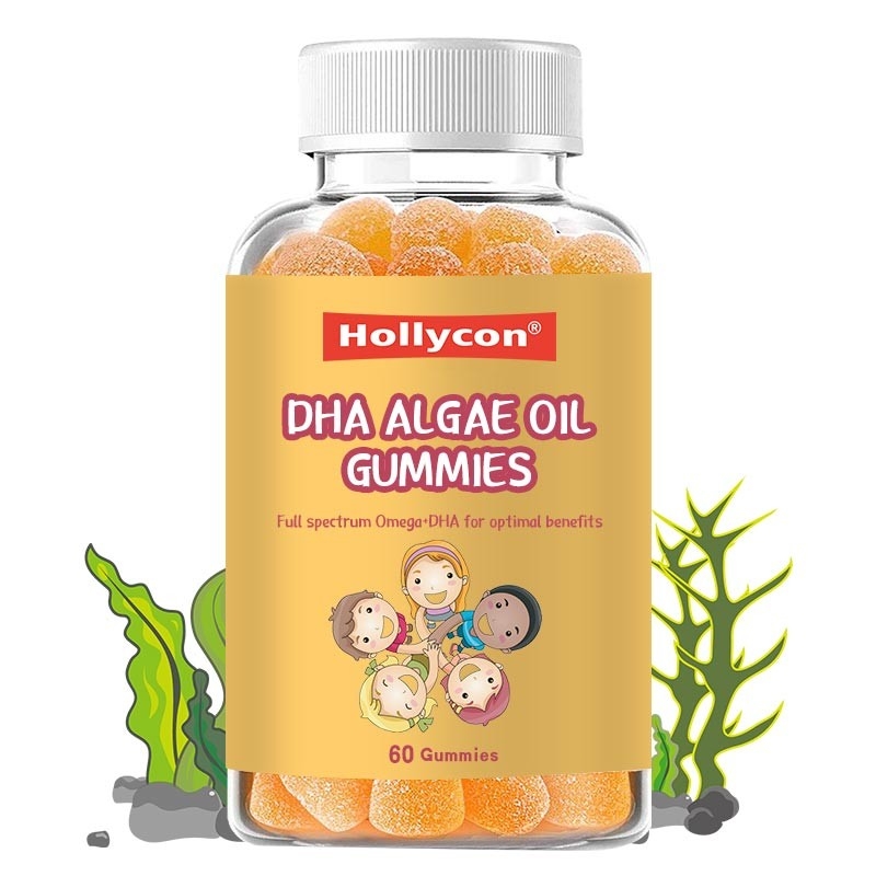 Odżywianie DHA ALGAE Oil Gummies EPA DHA Olej z wątroby dorsza Pigułki Gummy dla dzieci Dorosły