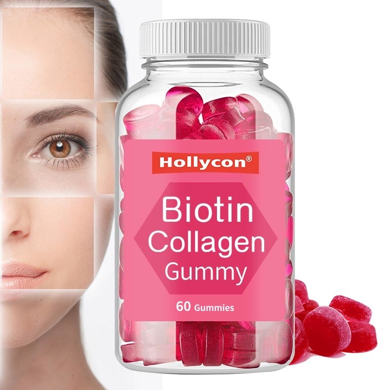 Naturalna witamina Biotyna Gummies Wzrost włosów do włosów Skóra Paznokcie Biotyna Witaminy Gummies