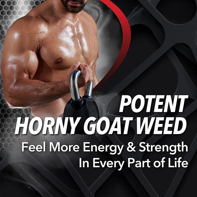 Private Label Healthcare Suplementy OEM Support Energy Muscle Hornys Goat Weed Tablets