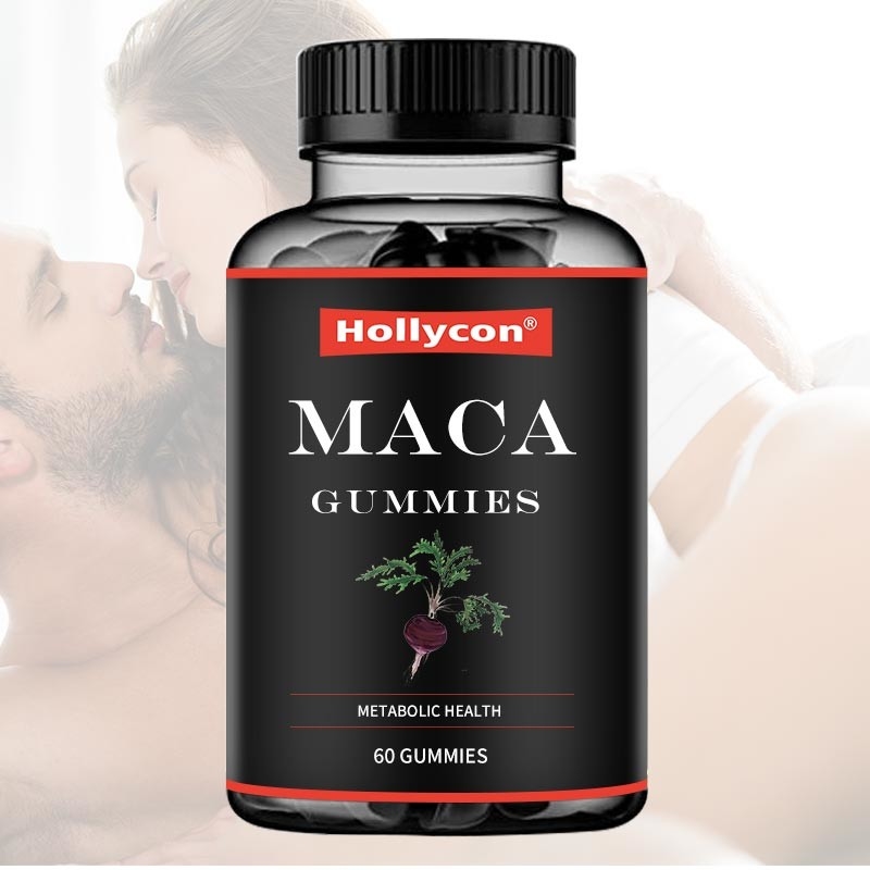 ODM Maca Root Gummies Czarny Czerwony Żółty Wsparcie hormonalne Równowaga energetyczna Poprawia skupienie na nastroju