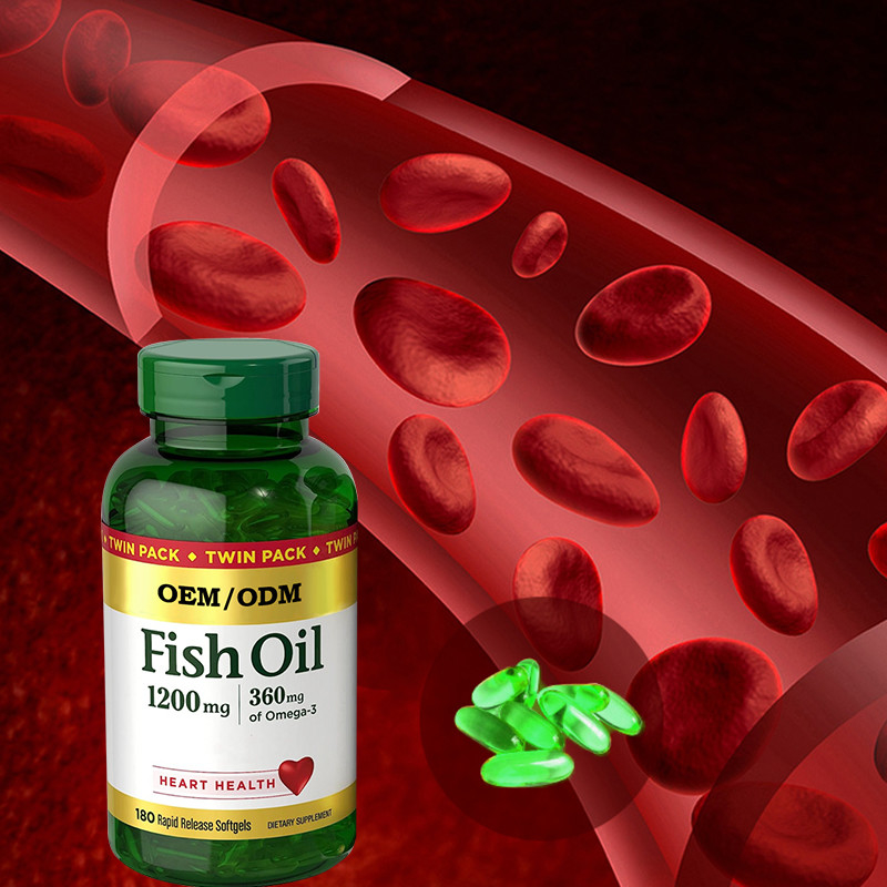 1200 mg oleju z ryb wspiera zdrowie serca dzięki kapsułkom Omega 3 EPA DHA Release