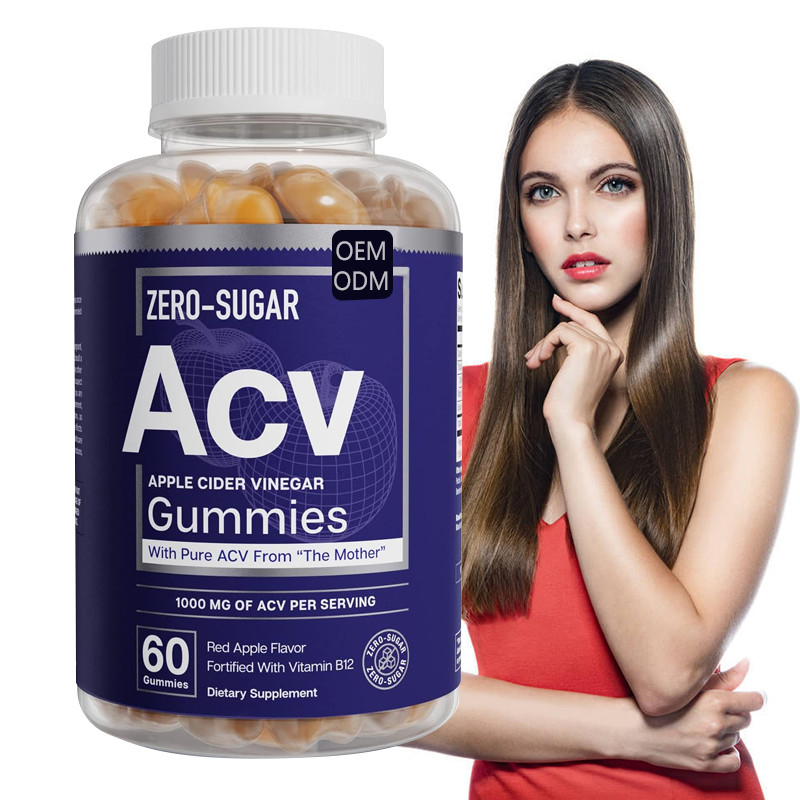 ODM Organic ACV Gummies Wspomagają Utratę Wagi Ocet Jabłkowy B12 500mg