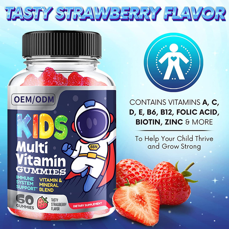 Kids Multivitamin Gummy Wszystkie 13 niezbędnych witamin Kluczowe minerały Suplement diety wspomagający odporność