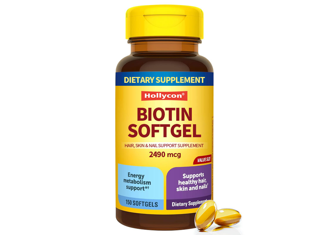 Biotyny Softgels 150PCS Wsparcie dla zdrowych włosów, skóry, paznokci, suplement diety