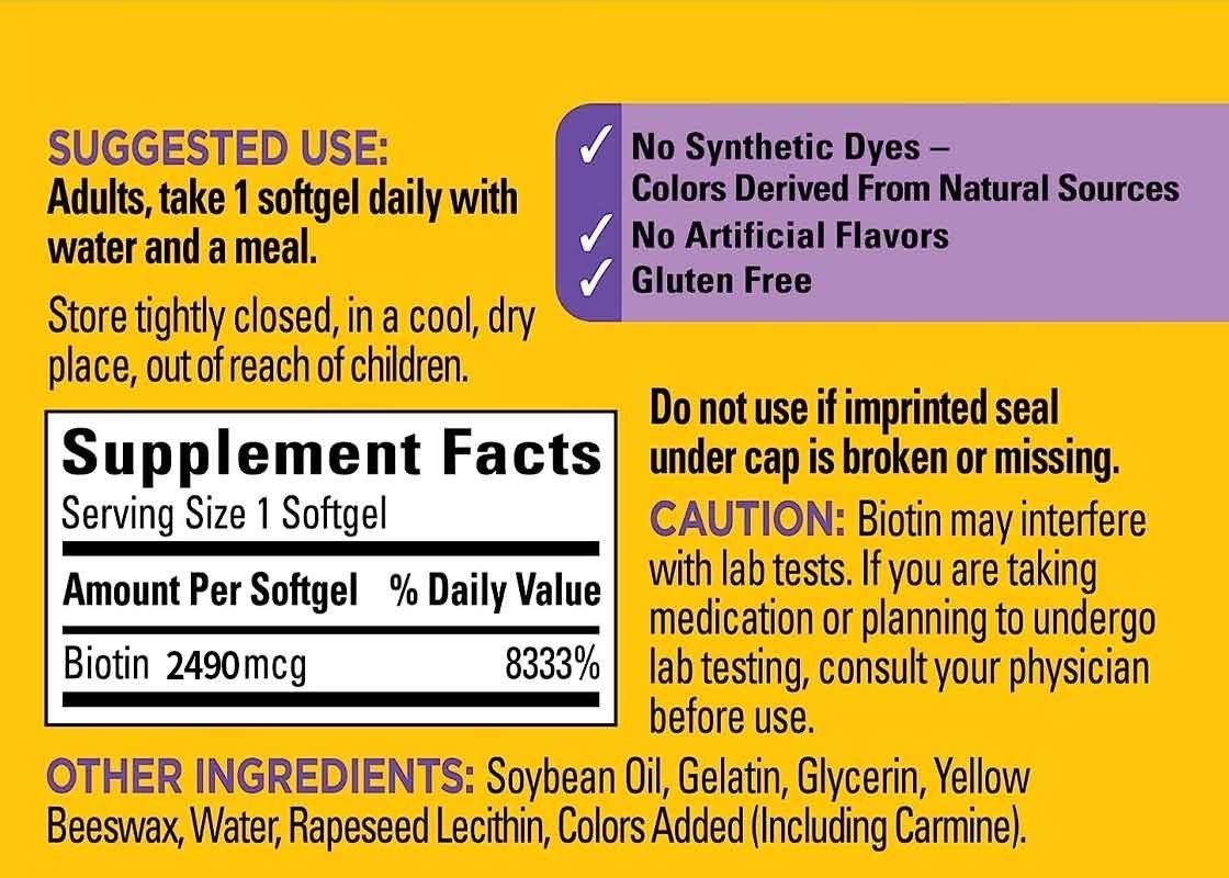 Biotyny Softgels 150PCS Wsparcie dla zdrowych włosów, skóry, paznokci, suplement diety