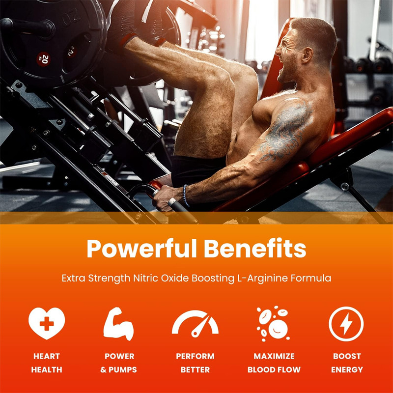 OEM Premium L-Arginine Supplement L-Arginine Powder & L-Citrulline wzmocnione nasieniem winogron i imbirem