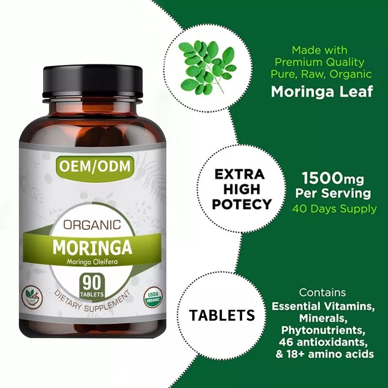 OEM Sprzedawcy hurtowi 1500mg Herbal Slim Kapsułka Moringa Oleifera Tabletki do spalania tłuszczu