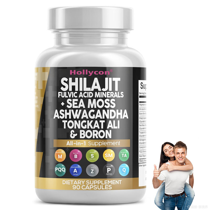 OEM Ashwagandha Tongkat Ali Bor Magnezu Dla Mężczyzn Fulwic Acid Shilajit Kapsułki