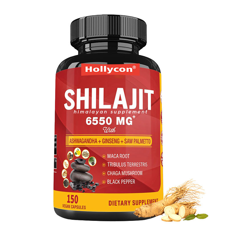 Himalaja Shilajit Supplement Energy and Immune Supports Combined Ashwagandha Ginseng Saw Palmetto Maca