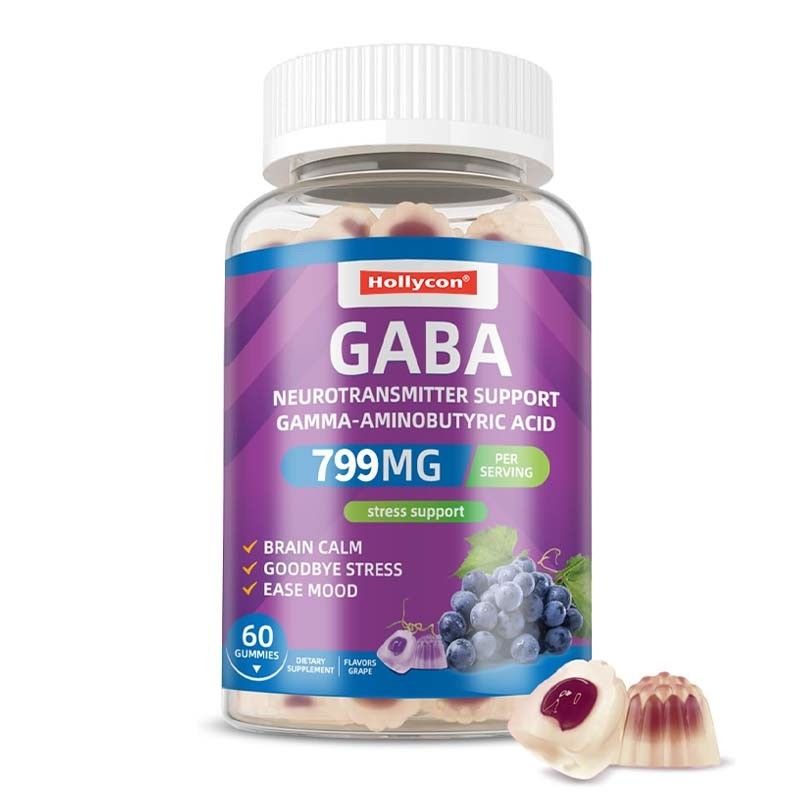 Fabryczny GABA z L-teaniną 5-HTP Witaminy D3 B12 Uszkodzenie stresu Żywiarki do snu