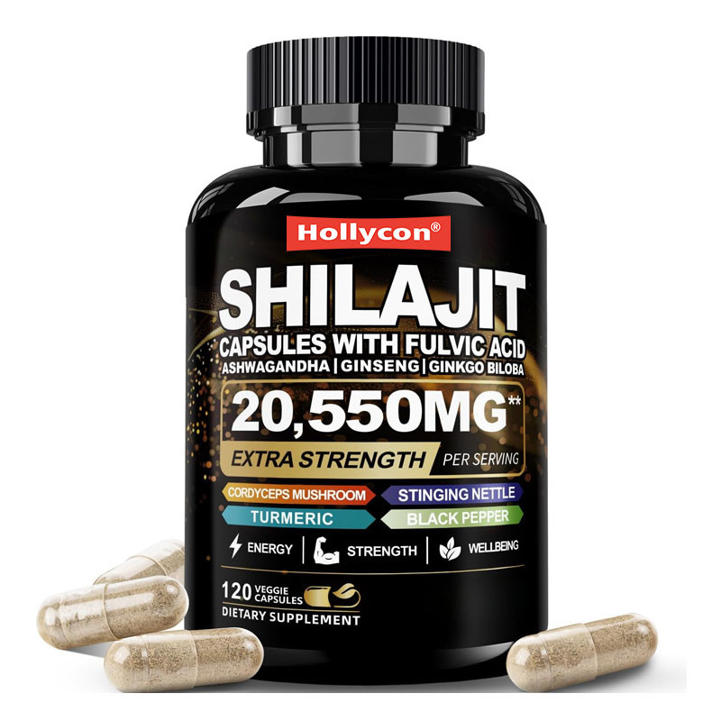 Shilajit Kapsułki 85+ Śladowe minerały Energia i wsparcie immunologiczne dla mężczyzn i kobiet