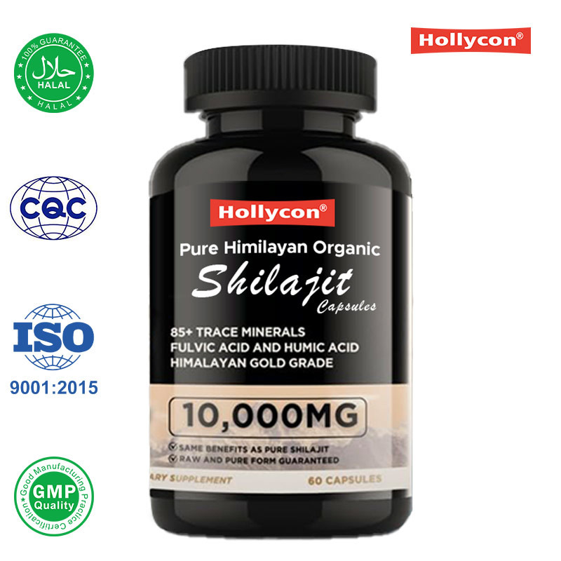 OEM czyste Himalaje Organic Shilajit Kapsułki antyoksydanty wspierają energię