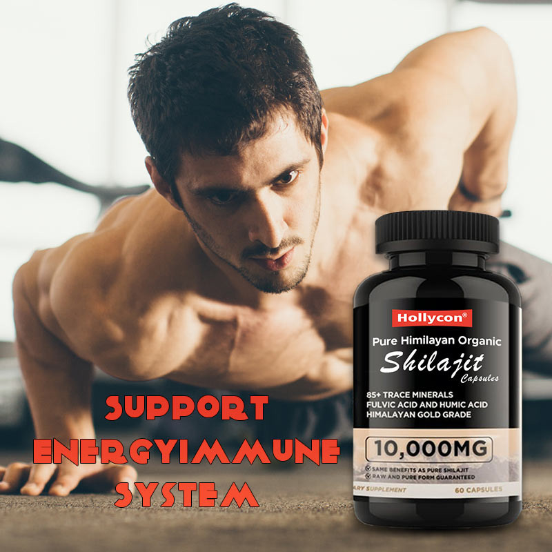 OEM czyste Himalaje Organic Shilajit Kapsułki antyoksydanty wspierają energię