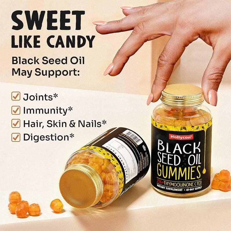 OEM Gumy z oleju z czarnych nasion dla stawów wsparcie 500mg Gumy z oleju z czarnych nasion