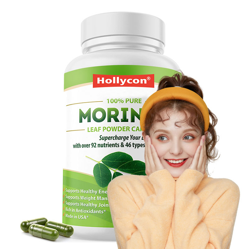Kapsułki Moringa Moringa Powder Organic Moringa Leaf Support Energy Metabolism Immun Factory