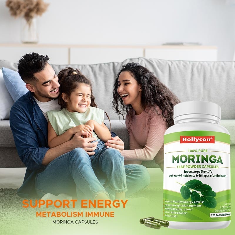 Kapsułki Moringa Moringa Powder Organic Moringa Leaf Support Energy Metabolism Immun Factory