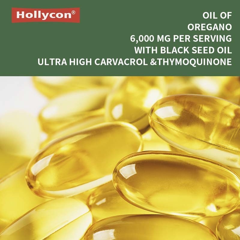 Organic Oregano Oil Softgels 6000mg Oil of Oregano Softgels dla wsparcia odpornościowego
