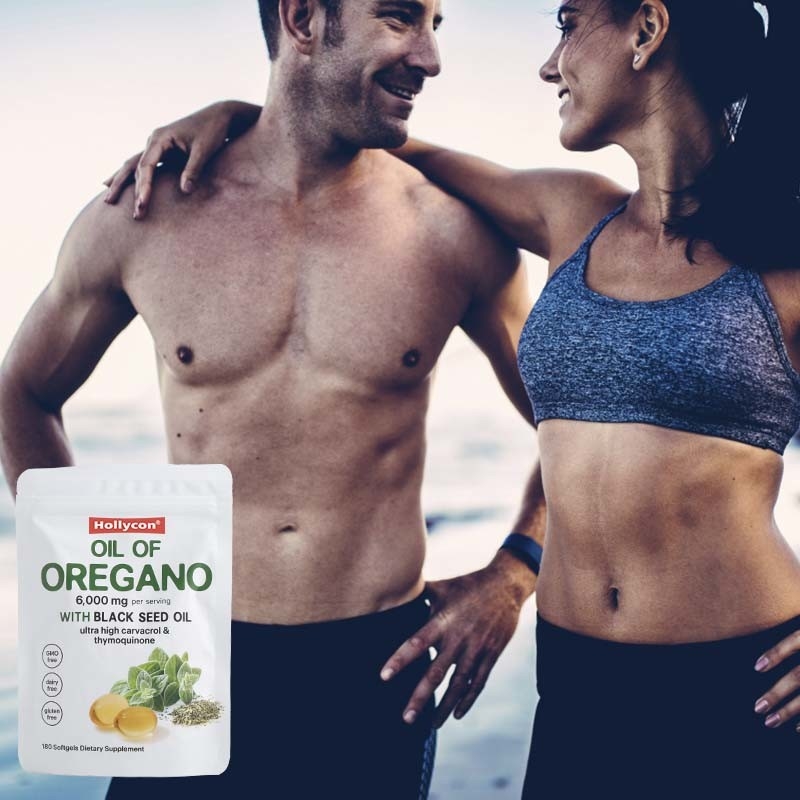Organic Oregano Oil Softgels 6000mg Oil of Oregano Softgels dla wsparcia odpornościowego