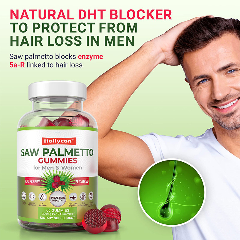 Saw Palmetto Gummies dla mężczyzn i kobiet Równowaga hormonalna Saw Palmetto Supplement