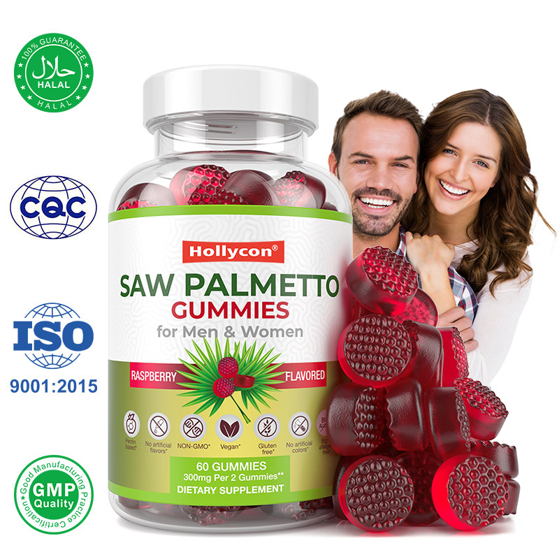 Saw Palmetto Gummies dla mężczyzn i kobiet Równowaga hormonalna Saw Palmetto Supplement