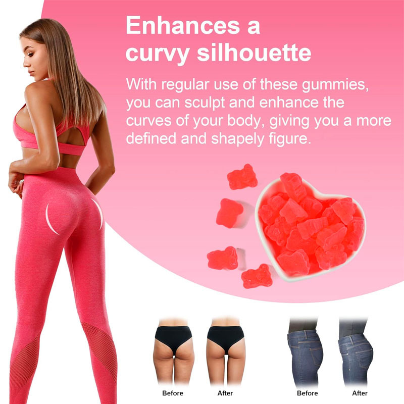 OEM Gummies Hip Butt dla kobiet Suplement wzmacniający pośladki do podnoszenia pośladków