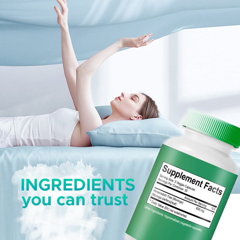 Kapsułki Moringa Powder dla wspierania zdrowego poziomu energii