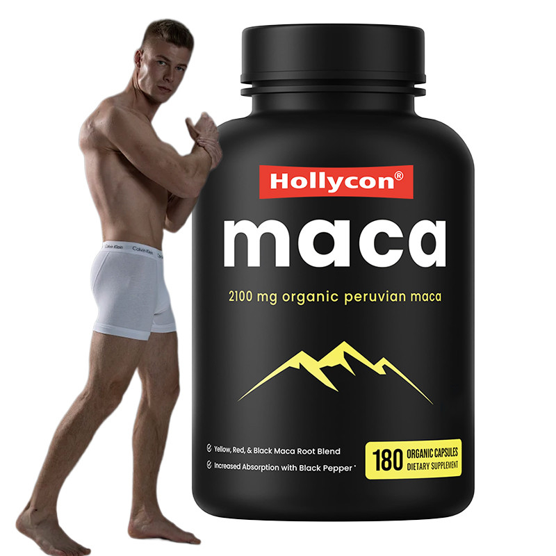 Kapsułki Maca dla mężczyzn 2100 mg Organic Maca Root Mieszanka dla wsparcia nastroju