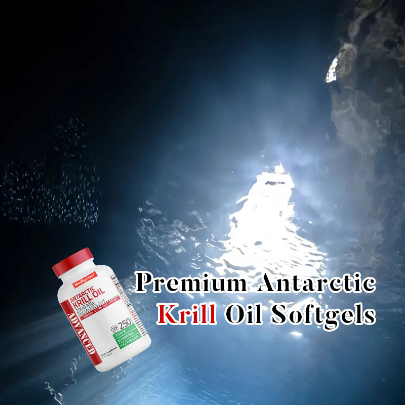 Olej z kryla antarktyckiego w celu wspierania ogólnego stanu zdrowia 2000 mg oleju z kryla antarktyckiego Softgels