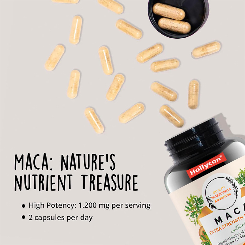 OEM Kapsułki Maca Root Powder For Hormonal Balance 1500 mg Kapsułki Maca Root