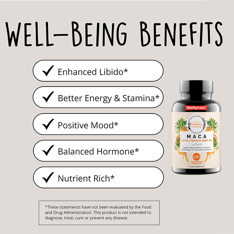 OEM Kapsułki Maca Root Powder For Hormonal Balance 1500 mg Kapsułki Maca Root