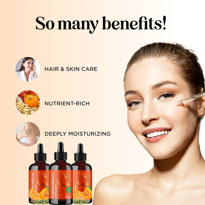 OEM Organic Olej z nasion dyni 100% czysty Olej z nasion dyni dla wzrostu włosów