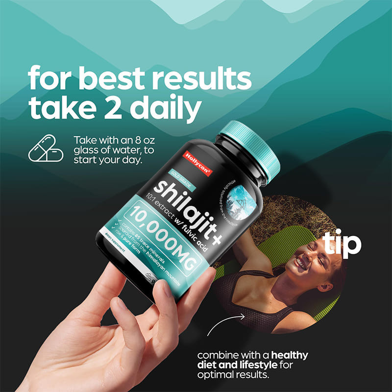 OEM Pure Himalayan Shilajit 10000mg Organic Shilajit Kapsułki dla wsparcia odpornościowego