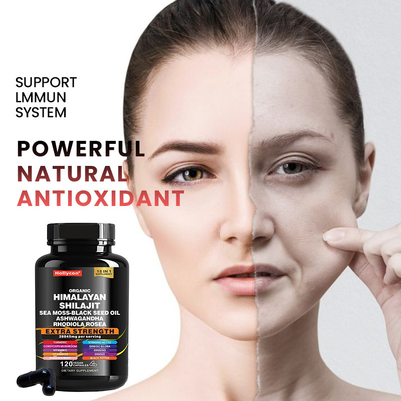 OEM Organic Pure Himalayan Shilajit Capsules For Immune Support Kapsułki Shilajit