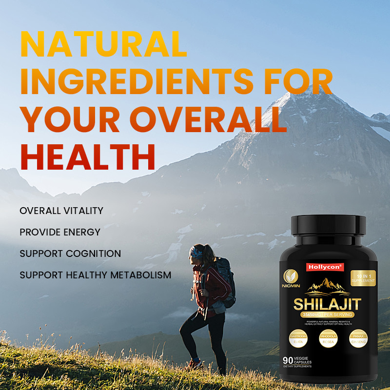 Czysty Himalajski Organic Shilajit Supplement For Immune Support 25000mg Shilajit Kapsułki