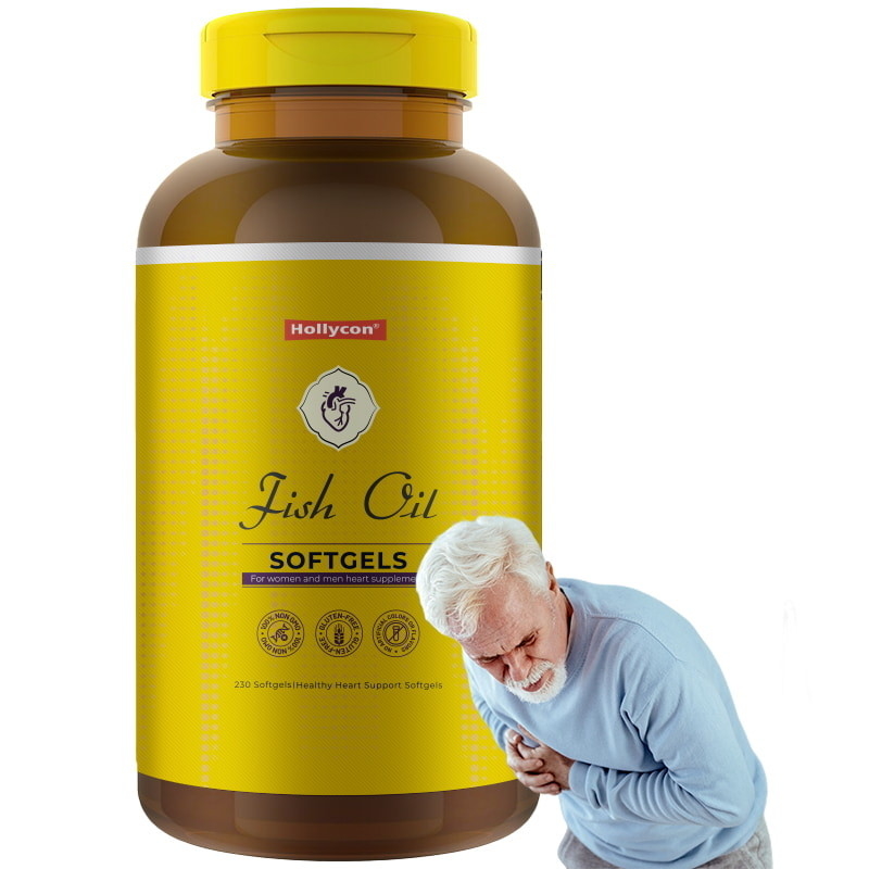 Olej rybny Omega 3 Suplementy 1200 mg Żywioły miękkie Omega 3 Olej rybny dla zdrowego serca Wsparcie 230 Żywiołów miękkie 115 Dań