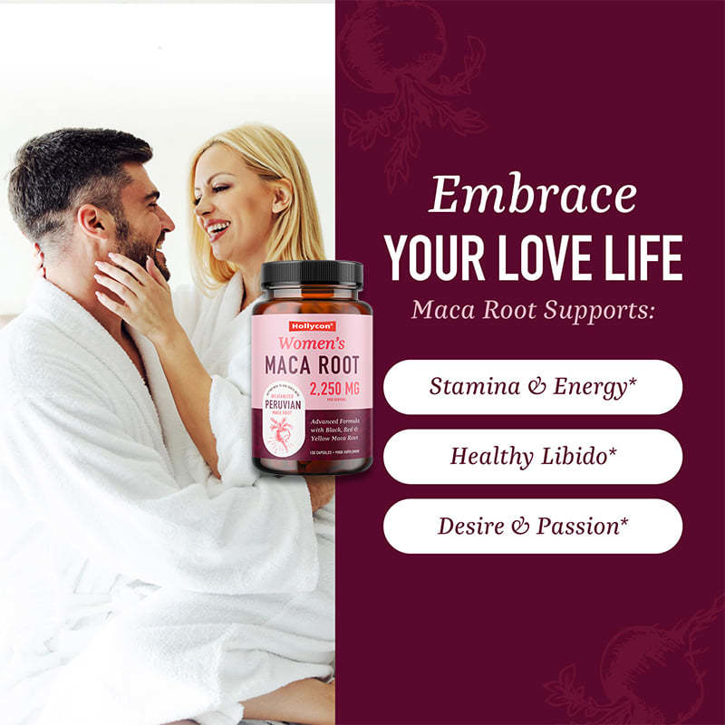 Suplementy z Maca dla kobiet - tabletki z czarną Maca wspierające energię, równowagę hormonalną i menopauzę