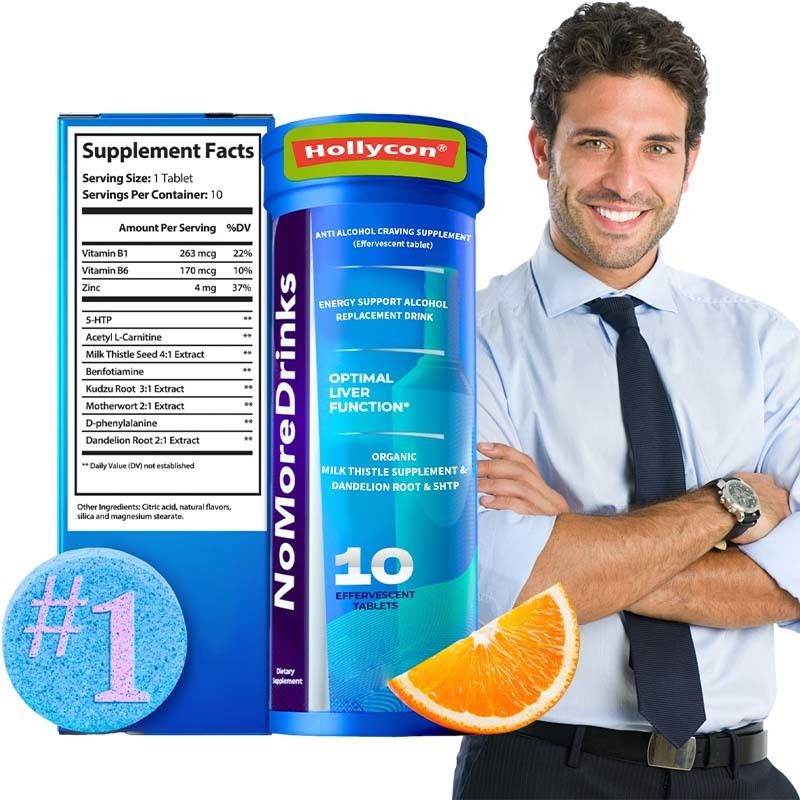 Factory Liver Detox Combat Cravings Liver Health Anti Alcohol Craving Supplement Alcohol Replacement Effervescent Tablet