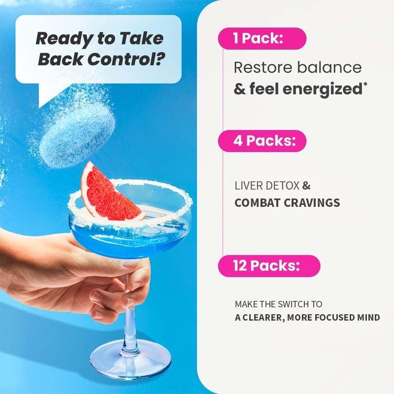 Factory Liver Detox Combat Cravings Liver Health Anti Alcohol Craving Supplement Alcohol Replacement Effervescent Tablet