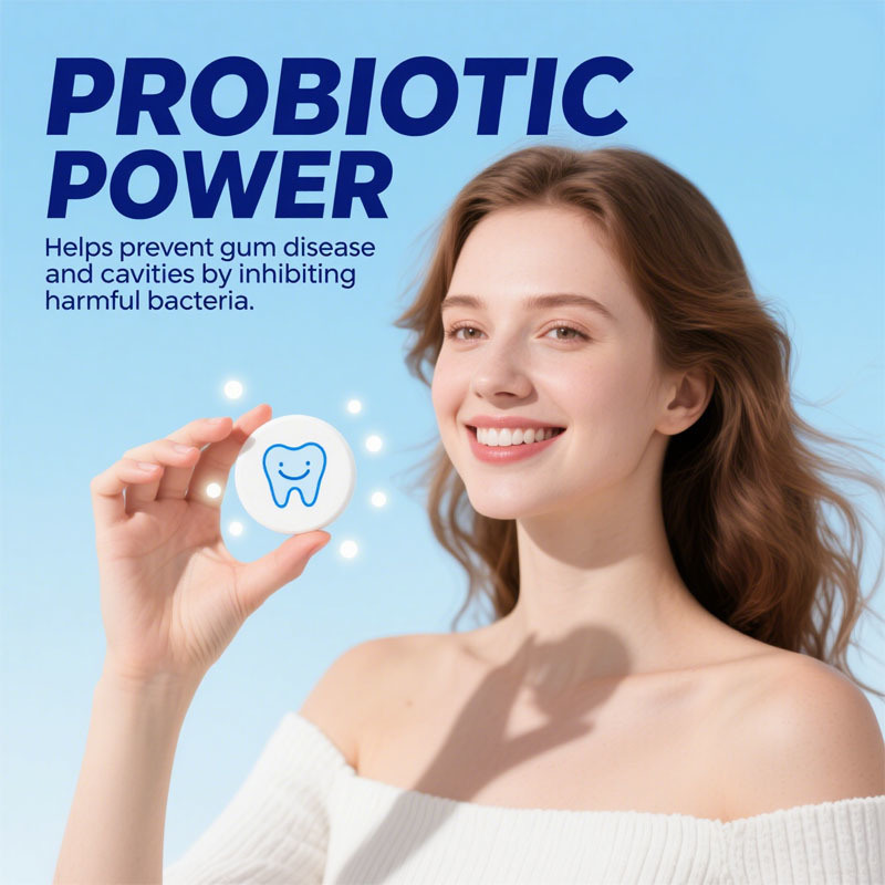 Fabrycznie wykonane tabletki pasty do zębów, nano hydroksyapatyt z probiotykami, fluork i plastikowe, przyjazne dla ekologiczne i podróżne, Remineralizowanie zakładek pasty do zębów, niestandardowe formuły