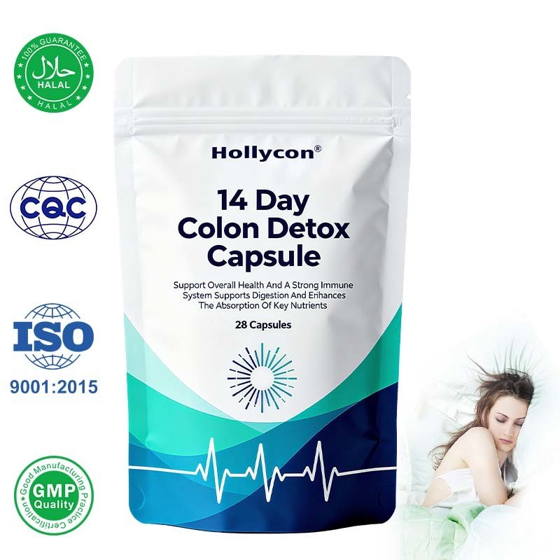 14 Dniowy Detox Colon Cleanse Supplement z 28 kapsułkami o wysokiej wytrzymałości i 24 miesiące trwałości dla zdrowia jelit