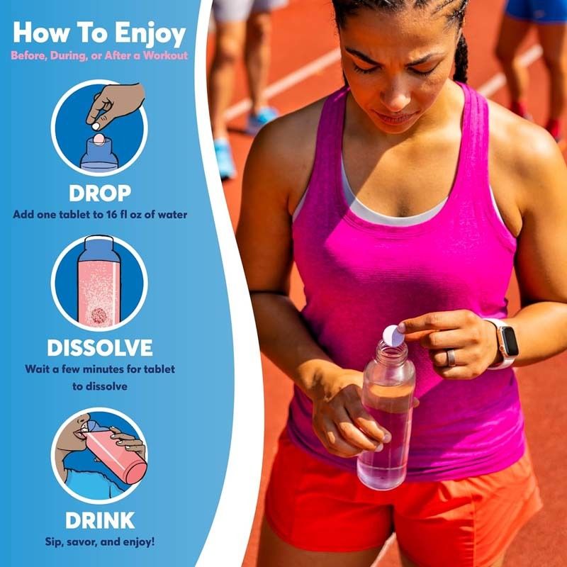 OEM Tabletki nawadniające z elektrolitami i witaminą C