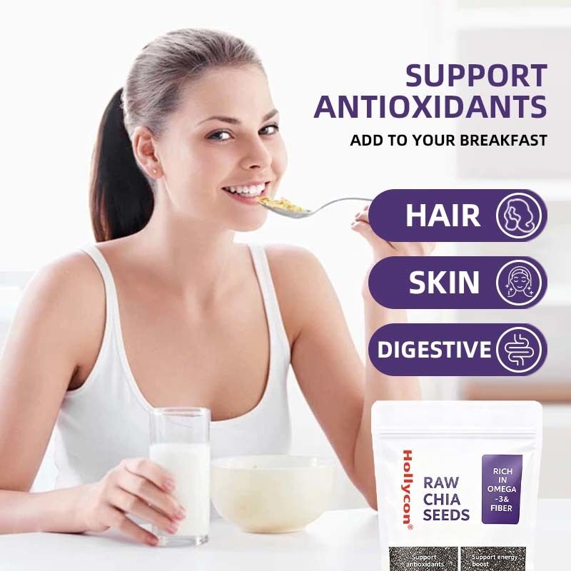 OEM / ODM Nasiona Chia 500g, opakowanie 1 I Nasiona do jedzenia | Nasiona na odchudzanie | Bogate w wapń, białko i błonnik Bez dodatku cukru, niestandardowa formuła