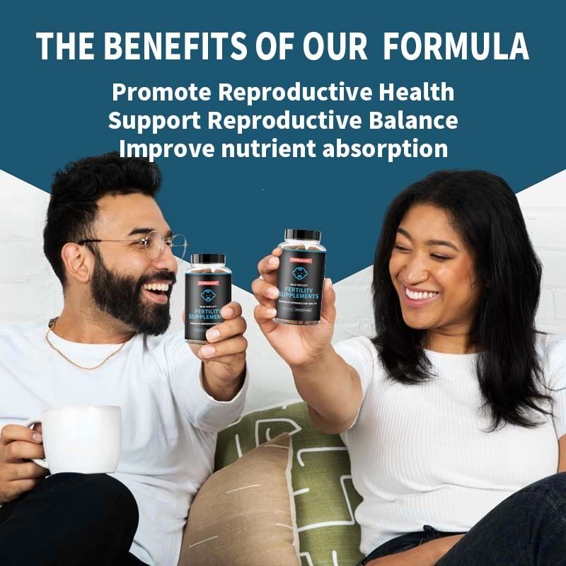 OEM Męski Booster Płodności Prenatalny Optymalna Liczba Plemników Ruchliwość Siła Ashwagandha Magnez i Cynk Suplementy Płodności